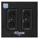 Pro Co AODDP-4XM Dante 4 Chan - Output Wall Plate Box