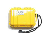 5.3"x3.6"x1.7" Small Portable Electronics Case, Solid Yellow