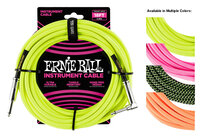 Ernie Ball P06082 / P06083 / P06084 / P06085 18' Braided Straight / Angle Instrument Cable