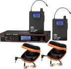 Galaxy Audio AS-1110-2  Wireless In-Ear Monitor System, 2 receivers, 2 EB10 Ear Buds