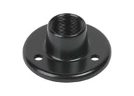 Atlas IED AD-11BE Surface Mount Female Mic Flange 5/8"-27 Thread, Ebony Finish