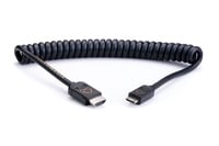 Atomos ATOM4K60C4 AtomFLEX HDMI Male to Mini HDMI Male Coiled Cable, 16 - 32"