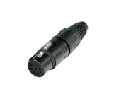 7-pin Black XLRF Standard Cable Connector