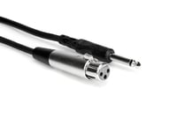 3' XLRF to 1/4" TS Audio Cable