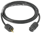 15' 15A 125VAC NEMA 5-15 White Extension Cable