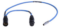 25" Time Code Jamming Cable, Lemo-5 to XLR-M and XLR-F