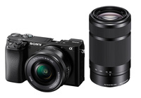 Sony Alpha a6100 Dual Lens Kit 24.2MP Mirrorless Digital Camera with 16-50mm and 55-210mm Lenses