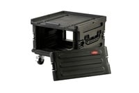 6RU Molded Expander Rack Case with Wheels