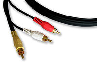 Molded AV Cable, RG-59 Plus 2 Audio Cables on RCA (50')