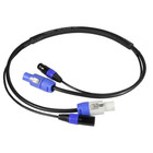 Powercon to Powercon w/ 5-pin DMX Combo Cable, 10'