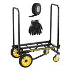 Rock-n-Roller Transport Kit 1 XL 8" Cart with Extra Large EZ-Fit Gloves and 2" Gaffers Tape