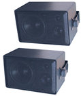 Pair of 4" Weatherproof 3-Way Mini Installation Speakers