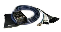 50' 6 XLR-Channel Snake with 2 CAT6 Channels