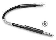 1' 1/4" TRS-M to 1/4" TRS-M MIL-Type Patch Cable