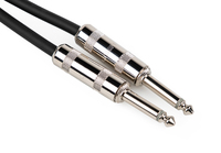 Cable Up PM2-PM2-1.5-BLK 1.5 ft 1/4" TS Male to 1/4" TS Male Unbalanced Cable with Black Jacket