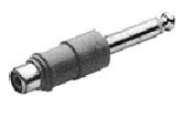 Switchcraft 345AX RCA-F to 1/4" TS-M Adapter