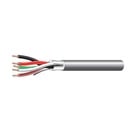 West Penn 253855BGY1000 1000' 22AWG Multi-Conductor Shielded Plenum Audio Cable, Gray