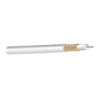 1000' RG6 18AWG Shielded Plenum Coaxial Cable, Ivory