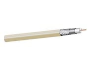West Penn 25841IV0500 500' RG6 18AWG Shielded Plenum Coaxial CATV Cable, Ivory