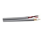 1000' Siamese RG59 Coaxial CCTV and Power Cable, Black