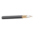 1000' RG6 18AWG Bare Copper Braid Coaxial CCTV Cable, Black