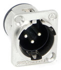 Q-G Male Receptacle in Black