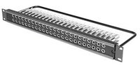 48-Channel 1/4" Longframe Solder Bay with Cable Tie Bar, 1RU