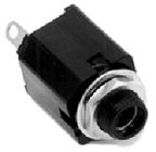 1/4" TS-F Enclosed Jack, Open Circuit, Solder Lug