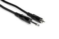 10' 1/4" TS to RCA Audio Cable
