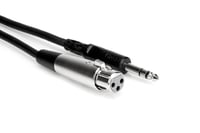 3' XLRF to 1/4" TRS Audio Cable