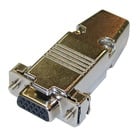 Hi-Density 15-Pin Female D-Sub Connector with Metal Hood