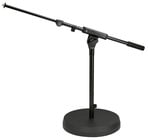 17" Low-Profile Microphone Stand with 16.7"-28.5" Boom Arm