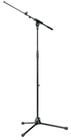 K&M 210/8-BLACK 36"-64" Microphone Stand with 16"-28" Boom Arm