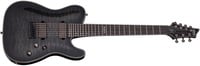 Hellraiser Hybrid PT-7 7 String Electric Guitar, Trans Black Burst Finish