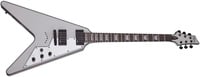 V-1 Platinum Satin Silver String-Thru Electric Guitar