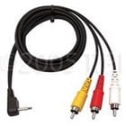 3.5mm TRRS to RCA Composite & Stereo Audio Camcorder Cable 5 '