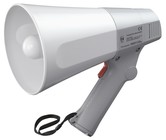 6W Megaphone with Whistle, White or Gray