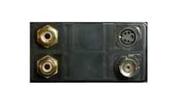 Mystery Electronics LS2-MYSTERY Leviton 41642-E Black 2 Quickport Position Connector Panel