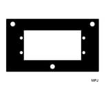 ModuLine Insert Panel Punched for Extron AAP Double-Space Devices