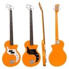 O Bass 4 String Electric Bass with Orange Finish