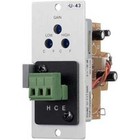 TOA U-43R Unbalanced Stereo Input Module with Mute-Send, Dual RCA Female