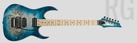 RG Prestige 6-String Electric Guitar with Case - Ghost Fleet Blue Burst