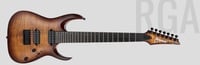 RGA Standard 7-String Electric Guitar - Dragon Eye Burst Flat