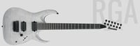 RGA Iron Label 6-String Electric Guitar - White Frost Flat