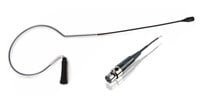 E6 Directional Earset Mic with TA4F and Mid Gain, 1mm Black