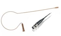 Countryman E6DW6T2SL E6 Directional Earset Mic with TA4F and Mid Gain, 2mm Tan