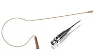 E6 Directional Earset Mic with TA4F and Low Gain, 2mm Tan