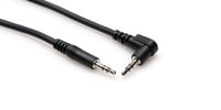 10' 3.5mm TRS to 3.5mm TRS Cable with One Right-Angle Connector