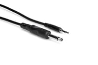 3' 1/4" TS to 3.5mm TRS Mono Interconnect Cable