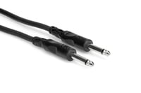 1' 1/4" TS to 1/4" TS Audio Cable